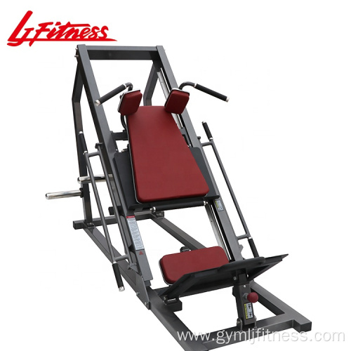 Dual multi functional leg press&hack squat compact machine